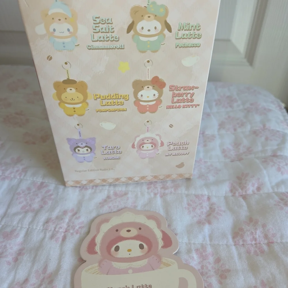 Sanrio Latte Baby Plush My Melody Peach Latte TOP TOY Blind Box Confirmed
